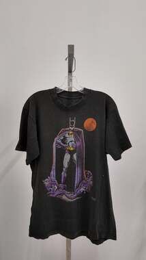 Vintage 1989 Batman "The Cult" DC Comics T-Shirt - Thrashed Black